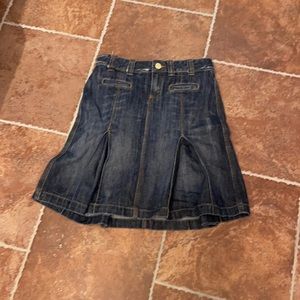 Flared Jean Skirt